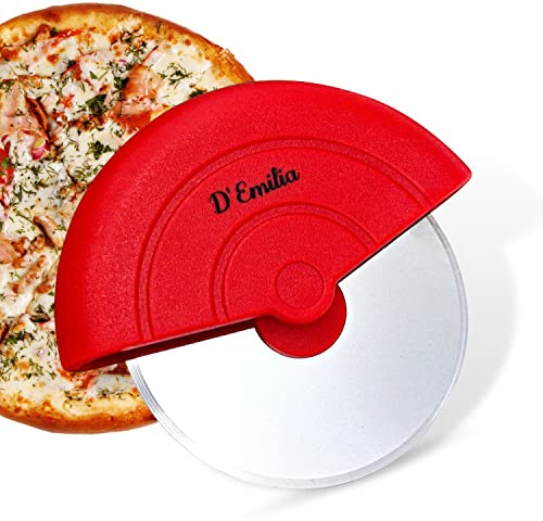 D’Emilia – Cortadora de Pizza Versátil de Acero Inoxidable para Cocina (Cortador Portátil)