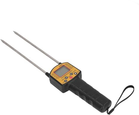 Medidor de Humedad de Granos Digital con Pantalla LCD y Doble Sonda para Maíz Arroz