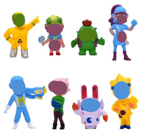 CHENGLI 8PCS Figurines De Collection Mini Figurines à Collectionner Team Personnages du CéLèBre Jeu VidéO Fournitures De FêTe Cadeau pour Les Joueurs