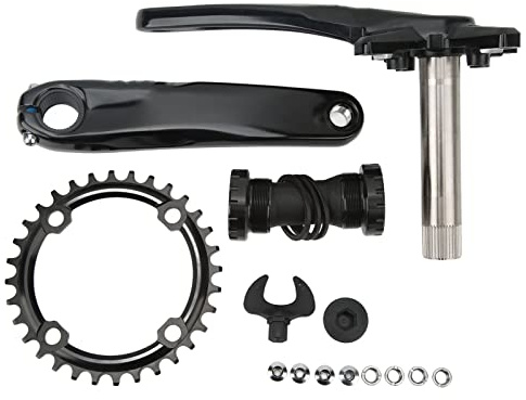 Juego de bielas de bicicleta de 170 mm, juego de bielas para bicicleta de montaña y de carretera con plato de 32 dientes y pedalier, juego de bielas de aleación de aluminio