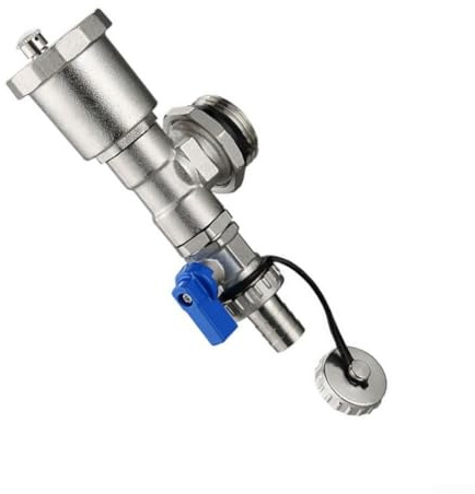 Kit completo 3 in 1 per riscaldamento a pavimento con adattatore distributore automatico di spurgo e rubinetto di scarico in ottone