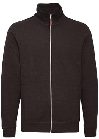Blend BHAlio Herren Sweatjacke Cardigan Sweater mit Reißverschluss Stehkragen Rippbündchen Baumwollmischung Regular fit, Größe:XXL, Farbe:Black (70155)