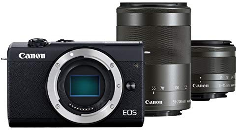 Canon EOS M200 Kit Noir + EF-M 15-45 + 55-200 is STM
