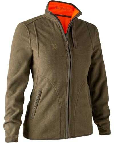 Deerhunter Lady Pam Bonded Fleece Jacket - Reversible Orange C40 Orange