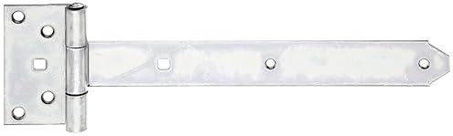 Alberts 844394 Kreuzgehänge | mit verpresstem Stift | galvanisch verzinkt, Dickschichtschutz | Band 291 x 40 mm | Scharnier 103 x 59 mm | 10er Set