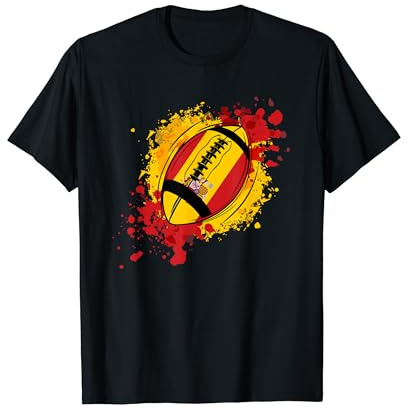 Rugby entusiasta con bandera de españa Camiseta