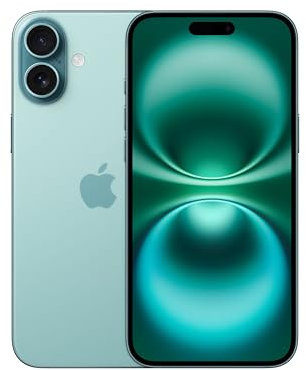 Apple iPhone 16 Plus 512 GB: 5G Mobile phone with Apple Intelligence, Camera Control, A18 Chip and a Big Boost in Battery Life. Works with AirPods; Teal
