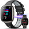 Smartwatch Herren Damen mit 𝐁𝐥𝐮𝐭𝐳𝐮𝐜𝐤𝐞𝐫/HRV, 1,72 Gesundheitsuhr mit Taschenlampe, UV-Licht, Schlafmonitor, Blutdruck 100+ Sportmodi IP68 Fitnessuhr Schrittzähler iOS Android