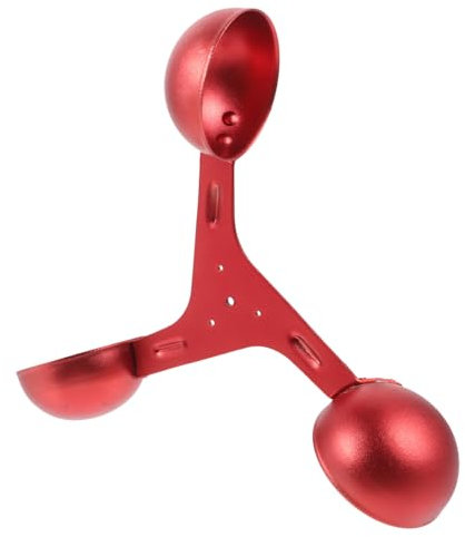 KONTONTY Sensore Di Velocità Del Vento a Tazza in Di Alluminio Misuratore Di D'aria a 3 Tazze Per Misurazione Precisa in Agricoltura e Meteorologia