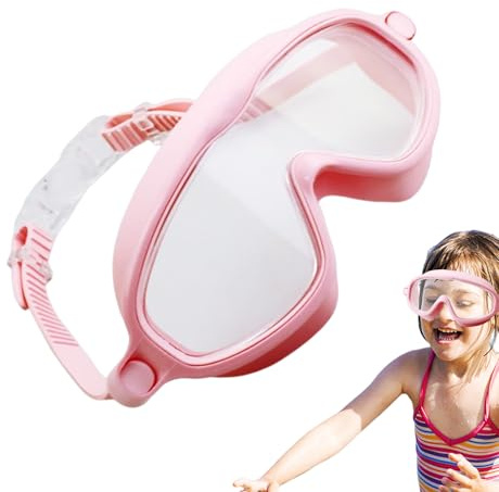 Gafas de natación para niños – Gafas de silicona subacuáticas antivaho | Gafas de piscina transparentes impermeables para niños y niñas | Equipo de buceo profesional para competición, deportes, playa