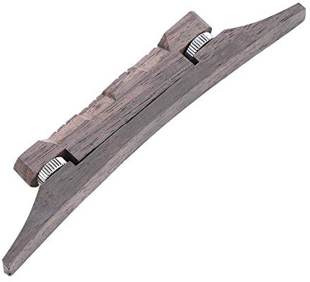 Generic Justerbar Palisandermandolinbro Hög Kvalitet, Slitstark Stränghöjdstillbehör för Mandolinspelare 11,5x2x0,8cm