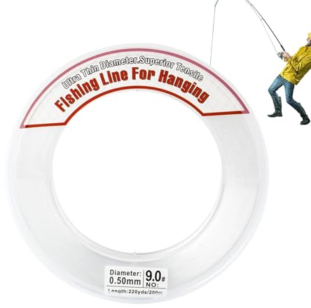 Genomskinlig Fiskelina 200 Meter / 656 Fot Osynlig Dekorationstråd För | Monofilament Fiskelina för , lägenhet, lantgård, studentrum, ballonggirlang, pyssel, upphängning av bilder