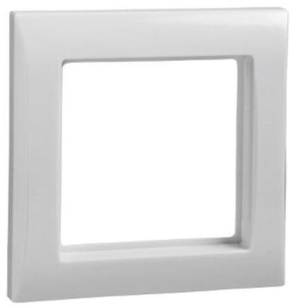 Schneider Electric Elso Joy Rahmen für Steckdosen und Schalter, 1-fach, reinweiss, Artikelnummer 264104, 1 Stück