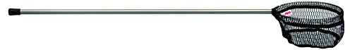 sera Pond Teichfischkescher klein | 20 cm Netzdurchmesser | 120 cm Gesamtlänge | Schonendes weiches Netz | Algen- und Laubkescher | für kleine Teichfische | Langlebiges Aluminium Design