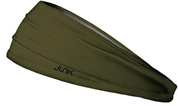JUNK Brands Big Bang Lite Headband - Moisture-Wicking, Performance Fabric, Non-Slip, Sports Sweatband for Men & Women - One Size - OD Green