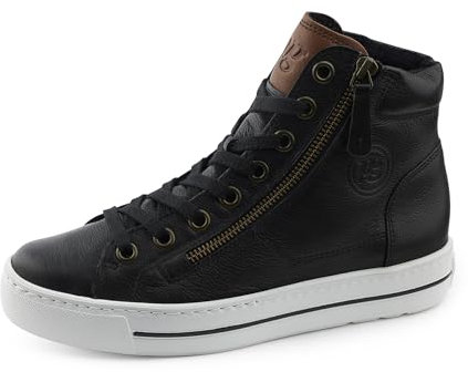 Paul Green Damen, Frauen High-Top Sneaker,schnürschuhe,high top Sneaker,Sneaker-Stiefel,mid Cut,Halbschuhe,Sportschuhe,Schwarz (Nein),36 EU / 3.5 UK