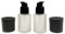 2PCS flacons à Pompe vides Rechargeables en Verre givré Haut de Gamme de 30 ML pour Fond de Teint Liquide, Lotion, échantillon de fiole pour Le Stockage des cosmétiques
