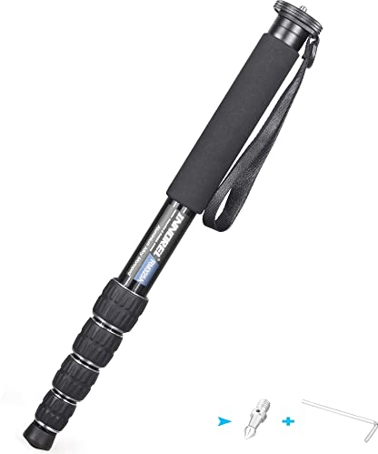 INNOREL RM325A Cámara Monopod Profesional Portátil 5-Sección Compacto Viaje Aleación de Aluminio Monopod para Canon Nikon Sony DSLR Cámara Videocámara DV Soporte de Fotografía Carga 26lbs/12kg