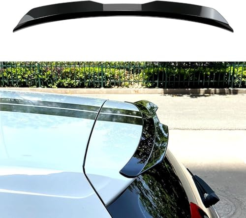 JIANXKILB Auto Spoiler Posteriore per Citroen C3 III Hatchback 2016-2024, ABS, Finitura Lucida, Nero