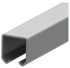 Sellon24® Stahl Tor Bauteile Schiebetür Schiebetor Scheunentor Garage Tür Hängende Tor Rolltor Bodenlaufschiene Garten Laufrollen Führungsrollen 33x34 (1. Schiene 2 Meter)