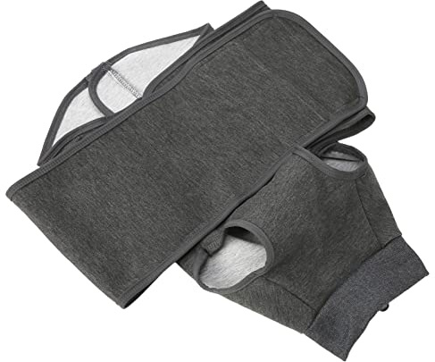 Aoaoy Chaleco de Ansiedad para Perros, Chaqueta con Cinta Reflectante Que Mantiene la Calma, Reduce el Estrés y la Ansiedad con Gancho y Bucle, Abrigo Calmante (L)