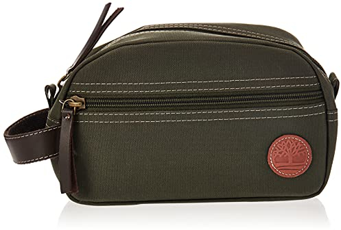 Timberland Herren Kulturbeutel aus Segeltuch für Reiseset Packwürfel, Oliv/Blatt für Mich (Leaf It to Me), Einheitsgröße