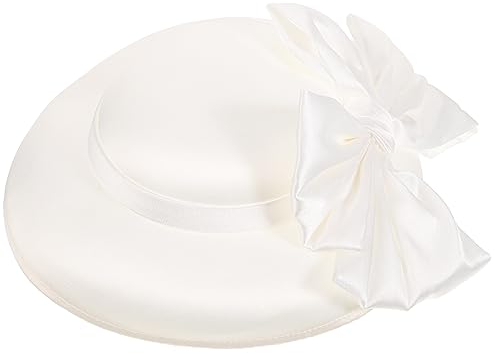 Frauen Derby Hut Vintage Kirche Fascinator Hut Vintage Hochzeit Halloween Party Mütze (Weiß)