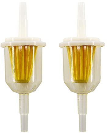 HURI K203562 203562 Lot de 2 filtres à essence universels 6 mm 8 mm pour ATV Pocket Bike Voitures petits appareils Auto Moto Tondeuse à Gazon Trike Quad
