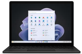 Microsoft Surface Laptop 5, i7, 16GB RAM, 512GB SSD, Win 11 Home, 13,5 Zoll Laptop, Matt Schwarz, powered by Intel Evo Plattform