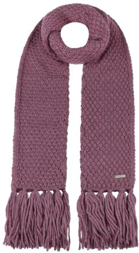 Seeberger Salvirola Strickschal Damenschal Fransenschal Winterschal Damen - mit Fransen Winter Herbst-Winter - One Size flieder
