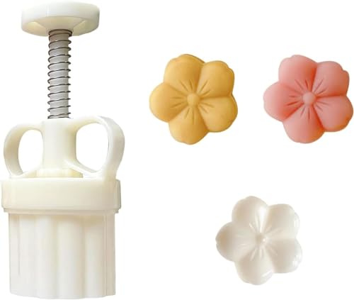 Chinesische Set aus Formen für Mondkuchen， Mondkuchenform mit 1 Ausstechformen mit einstellbarer，DIY Mond Kuchen Pressformen (N)