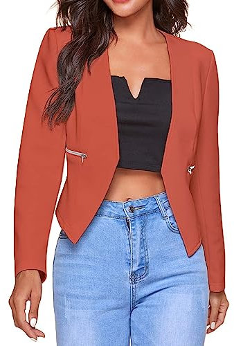 Generisch Blazer Für Damen Longblazer Geschäft Büro Blazer Anzug Sportlich Jack Trenchcoat Damen Blazer Business Strickjacke Sweatblazer Blazer Damen Lila Flieder