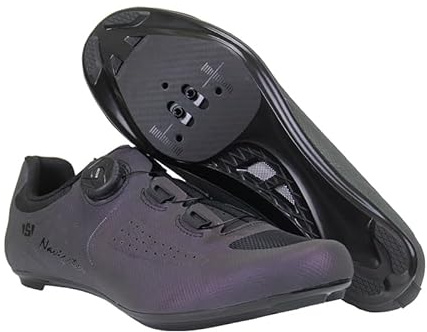 Zapatillas de Ciclismo Profesionales para Hombre y Mujer, Zapatillas Ligeras de Carreras con Cierre de Ajuste Giratorio - V01 43 EU