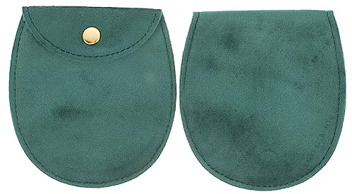 BESPORTBLE Sacchetto Porta Orologio da Tasca Portatile e Protettivo Contro Graffi e Sporco Verde, 2 Pezzi, Stile Retrò per Conservare Orologi da Tasca