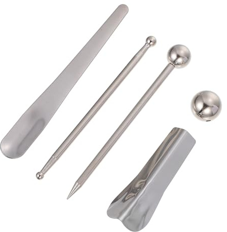 NUOBESTY Set 5 Pezzi Attrezzi per Finitura Fughe in Lega Argento, Strumenti per Riparazione Pavimenti e Piastrelle, Risparmio e Riduzione Lavoro, per Balcone e Ingresso