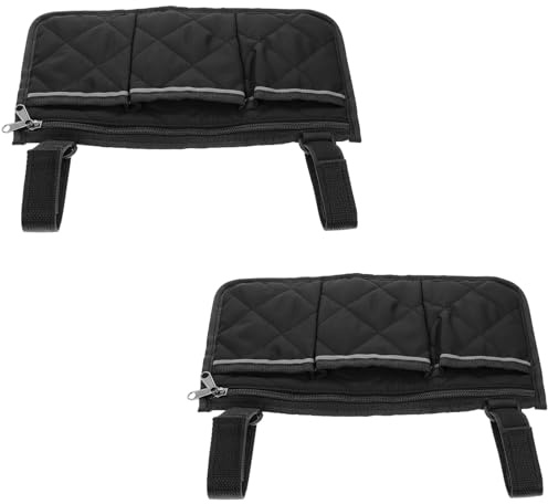 Wheelchair Accessories, 2 Pack Wheelchair Bags for Back of Chair, Mobility Scooter Bag with Durable Fabric, Convenient Storage for Daily Essentials, Electric Wheelchair Accessories