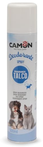CAMON - Deodorante Spray al Talco per Cani e Gatti, 300ml