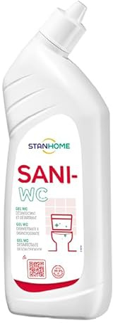 STANHOME | Gel Wc Disinfettante SANI-WC, Elimina i Batteri e Rimuove il Calcare dal Wc, Profumato, 750 ml