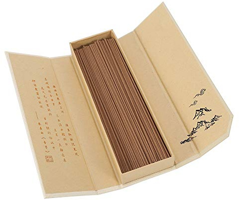 MAGT Sandelträ rökelsepinnar, orientalisk Buddha buddhistisk arom natur rökelsepinnar med fodral sandelträ för multifunktions hemmabruk, 180 st/förpackning (australisk sandelträ/malurrökelse)