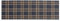 Rutschfester Teppich Wohnzimmer - Miabella Fußmatte innen - Küche Läufer Flur Schmutzfangmatte - Sauberlauf waschbar 50x150cm Karos