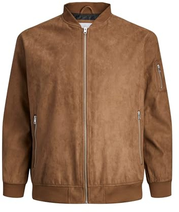 Bestseller A/S Jjerocky Suede Bomber Pls Veste, Cognac/détails : Faux Daim, XXXL Homme