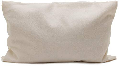 Kräuterkissen 30x20cm, Bio-Bezug Flanell + Bio Inlett natur - Duftkissen - 8- Kräuter Kissen mit Salbei, Anis, Kamille, Pfefferminze, Thymian, Rosmarin, Melisse, Lavendel