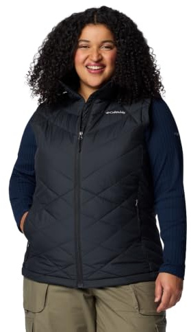 Columbia Womens Heavenly II Insulated Puffer Vest, Black, Medium