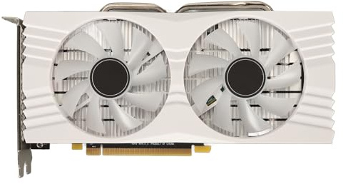 RX580 8GB Grafikkort, 256-bitars GDDR5 1286MHz 7000MHz AMD-videokort för PC-Spel, DP HDMI-utgång, PCI Express 3.0 med Dubbla Fläktar för Kontor och Spel