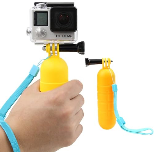 VIDIFY Impugnatura galleggiante galleggiante impermeabile per action camera ad alta visibilità, per GoPro Hero 13, 12, Akaso e Wolfang, dispositivo di galleggiamento con impugnatura testurizzata