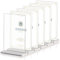 6Pz Porta Avvisi da Tavolo A5, Porta Menù da Tavolo A5 con Base, Espositore Pubblicitario, Porta Cartelli in Acrilico A5, Supporto per Cartelli A5 con Doppia Faccia a Forma di T, per Ristoranti, Hotel