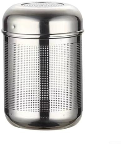 Yuanpgky Infusor de té incluido para filtro de malla de hojas para té de acero inoxidable suelto así como especias, gran capacidad como colador de bolas, incluyendo cadena extendida de acero fino (A1
