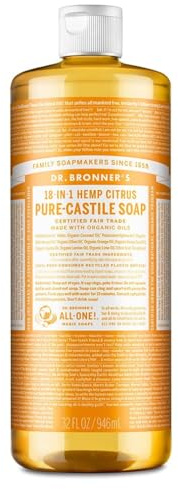 Dr Bronner's 946 ml Organic Citrus Castile Liquid Soap