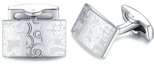 HONEY BEAR Herren Fashion Manschettenknöpfe Cufflinks aus Edelstahl Manschettenknopf,MEHRWEG