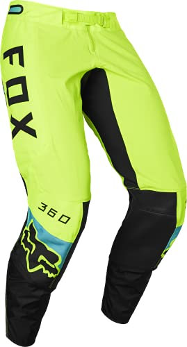 Fox Racing - Pantaloni unisex per bambini, colore: giallo fluorescente